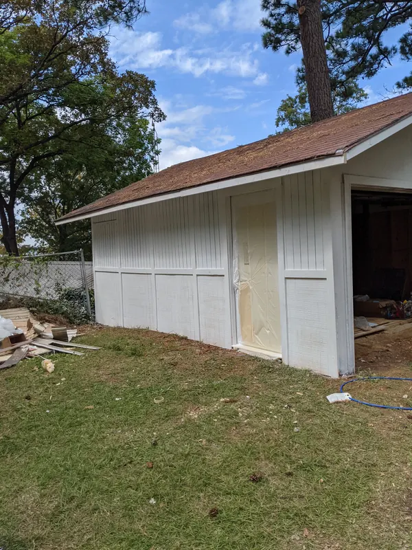 Before: detached garage