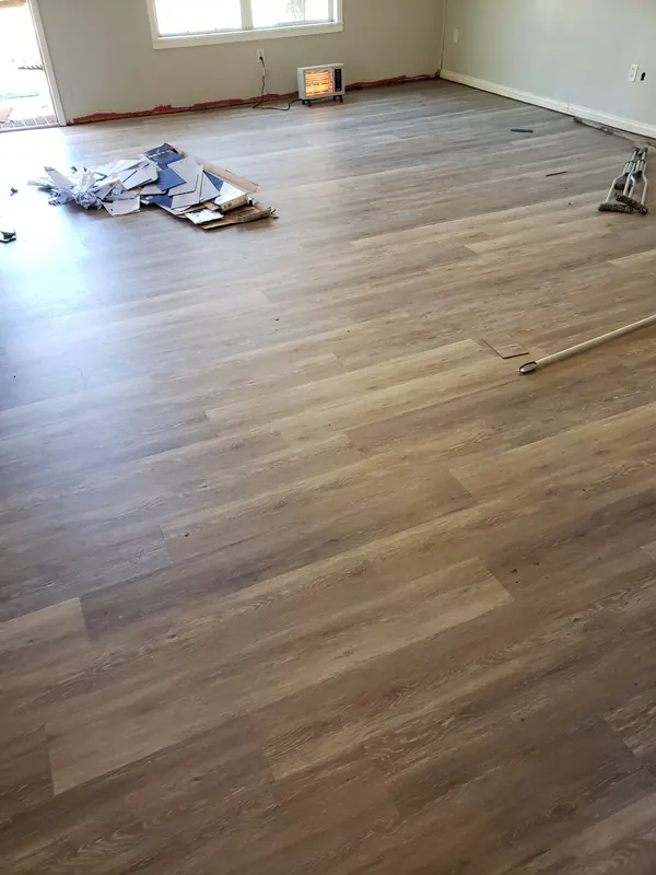 New plank flooring